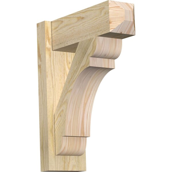 Ekena Millwork Olympic Rough Sawn Craftsman Outlooker, Douglas Fir, 6"W x 16"D x 20"H OUT06X16X20OLY04RDF - main